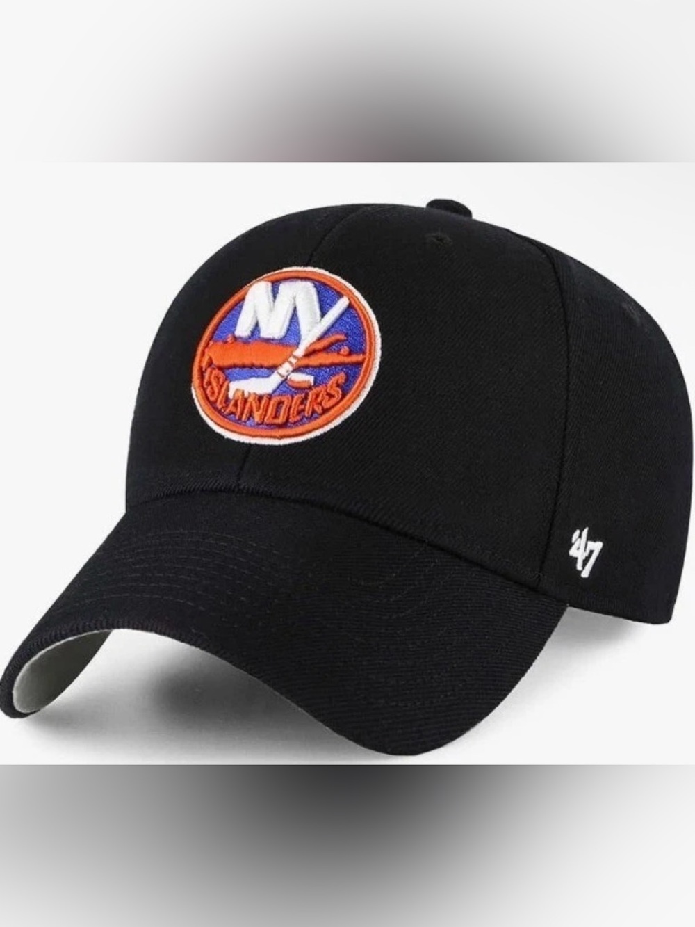 47 Brand Black New York Islanders Curved Bill Cap - NWT